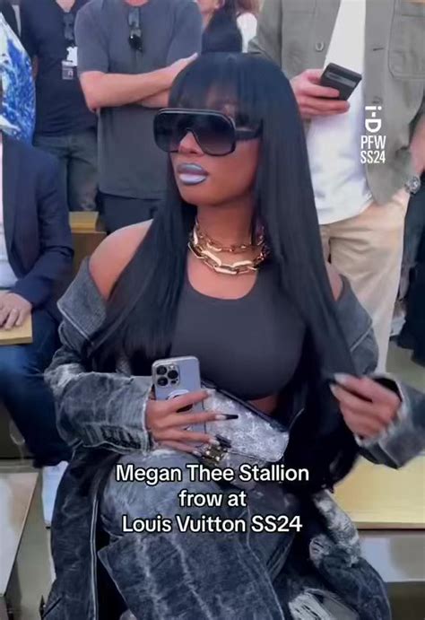 megan thee stallion louis vuitton|Megan Thee Stallion Sports New Look At The Louis Vuitton Show.